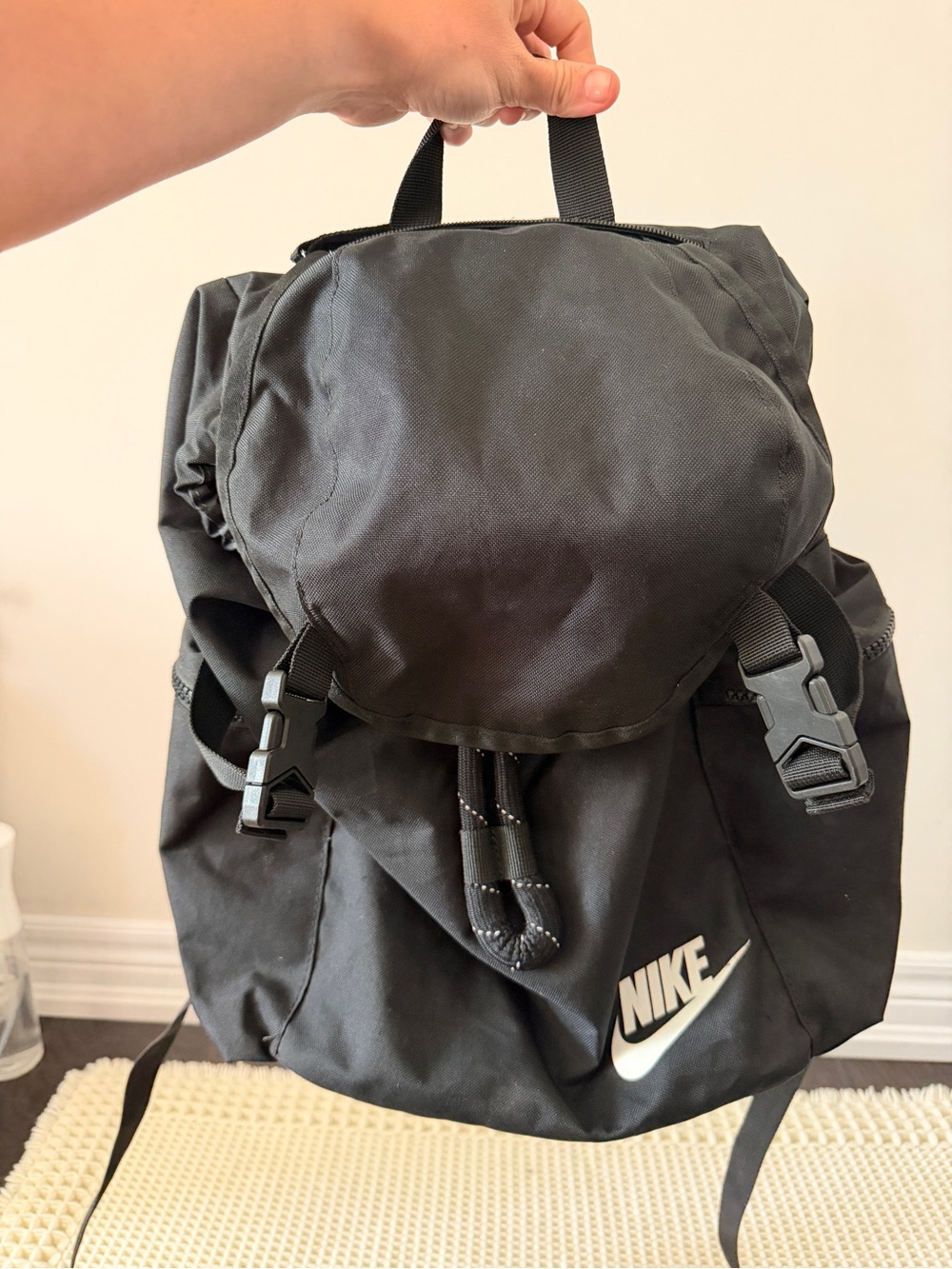 Nike Black Heritage Rucksack Backpack